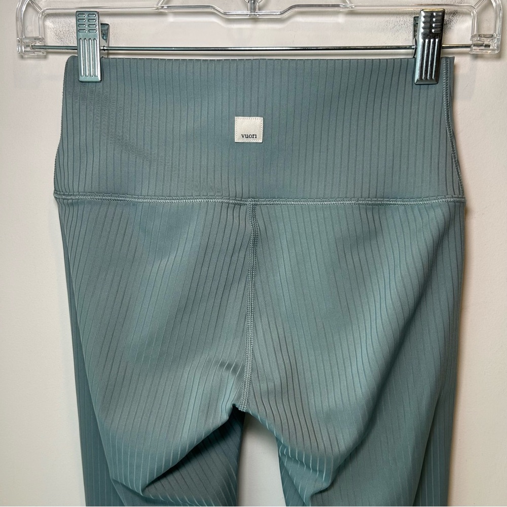 Vuori Inversion Rib Legging Blue/Green Size Extra Small - Picture 12 of 16